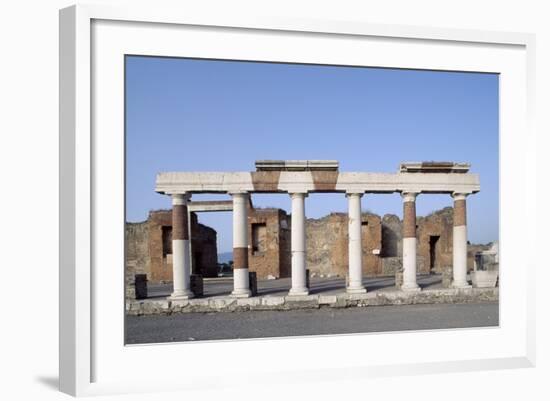 Columns of Forum, Pompeii-null-Framed Photographic Print