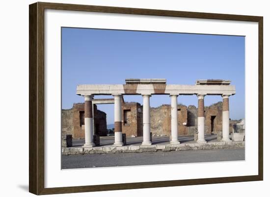 Columns of Forum, Pompeii-null-Framed Photographic Print