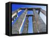 Columns of Olympeion-Yang Liu-Framed Stretched Canvas