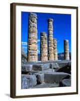 Columns of Temple of Apollo-Perry Mastrovito-Framed Photographic Print