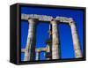 Columns of Temple of Poseidon-Perry Mastrovito-Framed Stretched Canvas