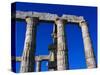 Columns of Temple of Poseidon-Perry Mastrovito-Stretched Canvas