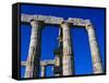 Columns of Temple of Poseidon-Perry Mastrovito-Framed Stretched Canvas