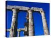 Columns of Temple of Poseidon-Perry Mastrovito-Stretched Canvas