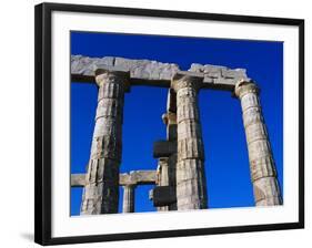 Columns of Temple of Poseidon-Perry Mastrovito-Framed Photographic Print