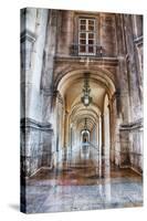 Columns of the Arcade of Commerce Square with Reflections-Terry Eggers-Stretched Canvas