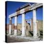 Columns of the Colonnade around the Forum in Pompeii, 1st Century-CM Dixon-Stretched Canvas