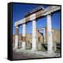 Columns of the Colonnade around the Forum in Pompeii, 1st Century-CM Dixon-Framed Stretched Canvas