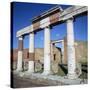 Columns of the Colonnade around the Forum in Pompeii, 1st Century-CM Dixon-Stretched Canvas