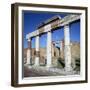 Columns of the Colonnade around the Forum in Pompeii, 1st Century-CM Dixon-Framed Photographic Print