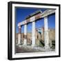 Columns of the Colonnade around the Forum in Pompeii, 1st Century-CM Dixon-Framed Photographic Print