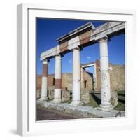 Columns of the Colonnade around the Forum in Pompeii, 1st Century-CM Dixon-Framed Photographic Print