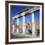 Columns of the Colonnade around the Forum in Pompeii, 1st Century-CM Dixon-Framed Photographic Print