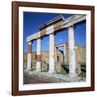 Columns of the Colonnade around the Forum in Pompeii, 1st Century-CM Dixon-Framed Photographic Print