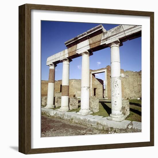 Columns of the Colonnade Round the Forum, Pompeii, Italy-CM Dixon-Framed Photographic Print