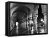 Columns of the Doge's Palace at Night, Venice, Veneto Region, Italy-Nadia Isakova-Framed Stretched Canvas