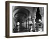 Columns of the Doge's Palace at Night, Venice, Veneto Region, Italy-Nadia Isakova-Framed Photographic Print