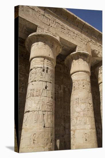 Columns of the Second Court, Medinet Habu (Mortuary Temple of Ramses Iii), West Bank-Richard Maschmeyer-Stretched Canvas