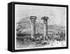 Columns of the Temple of Cybele, Sardes (Sardi), Turkey, 1895-null-Framed Stretched Canvas