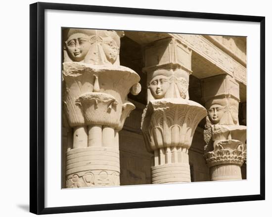 Columns of the Temple of Philae, UNESCO World Heritage Site, Nubia, Egypt, North Africa, Africa-Olivieri Oliviero-Framed Photographic Print