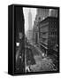 Columns of US Soldiers Marching Independence Day Parade Up 5th Avenue-Andreas Feininger-Framed Stretched Canvas