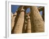 Columns with Hieroglyphs at Karnak Temple-Bob Krist-Framed Photographic Print