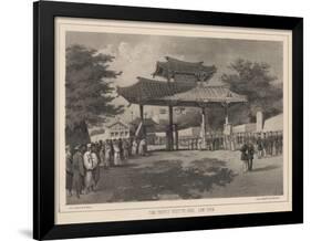 Com: Perry's Visit to Shui, Lew Chew, 1855-Wilhelm Joseph Heine-Framed Giclee Print