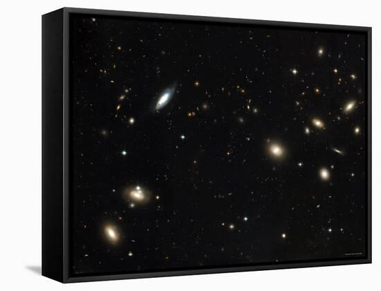 Coma Cluster of Galaxies-Stocktrek Images-Framed Stretched Canvas