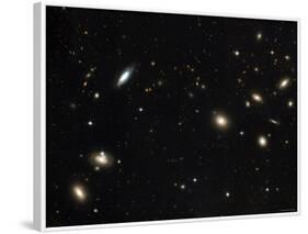 Coma Cluster of Galaxies-Stocktrek Images-Framed Photographic Print