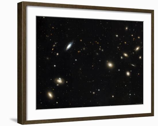 Coma Cluster of Galaxies-Stocktrek Images-Framed Photographic Print