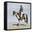 Comanche Brave on Horseback, 1800s-null-Framed Stretched Canvas