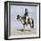 Comanche Brave on Horseback, 1800s-null-Framed Premium Giclee Print