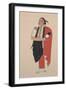 Comanche Chief, C.1934 (Watercolor)-Monroe Tsatoke-Framed Giclee Print