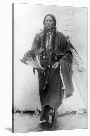 Comanche Chief Quanah Parker Photograph-Lantern Press-Stretched Canvas