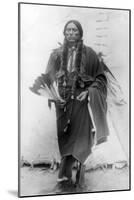 Comanche Chief Quanah Parker Photograph-Lantern Press-Mounted Art Print
