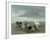 Comanche Feats of Martial Horsemanship, 1834-George Catlin-Framed Giclee Print