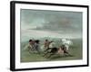 Comanche Feats of Martial Horsemanship, 1834-George Catlin-Framed Giclee Print