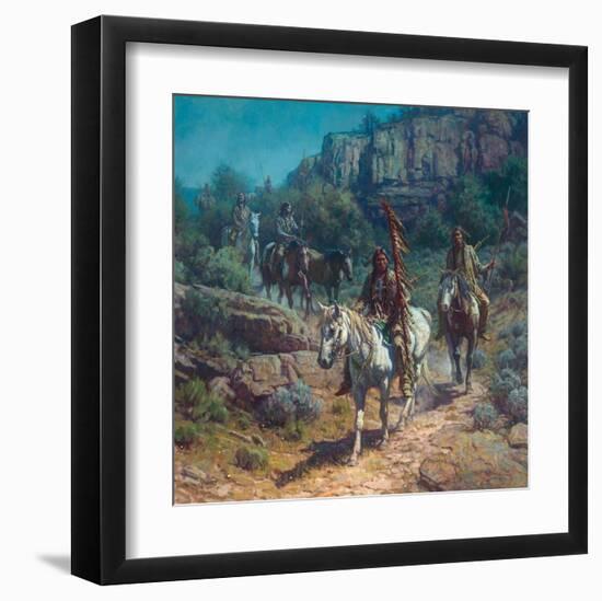 Comanche Moon-Martin Grelle-Framed Art Print