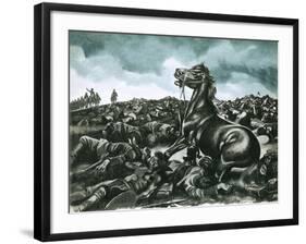 Comanche, the Lone Survivor of Custer's Last Stand-Ron Embleton-Framed Giclee Print