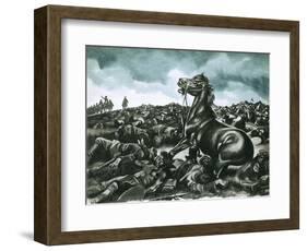 Comanche, the Lone Survivor of Custer's Last Stand-Ron Embleton-Framed Giclee Print