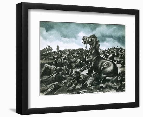 Comanche, the Lone Survivor of Custer's Last Stand-Ron Embleton-Framed Giclee Print