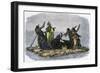 Comanches Carrying Off a Captive Girl, C1860-null-Framed Giclee Print