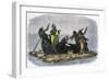 Comanches Carrying Off a Captive Girl, C1860-null-Framed Giclee Print