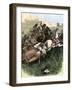 Comanches Escaping with their Chief, US Army under General John Davidson in Texas Panhandle, 1874-null-Framed Giclee Print