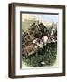Comanches Escaping with their Chief, US Army under General John Davidson in Texas Panhandle, 1874-null-Framed Giclee Print