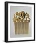Comb with a Fighting Scene, C400 Bc-null-Framed Photographic Print