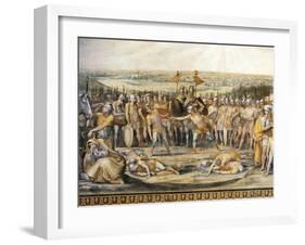 Combat Between Horatii and Curiatii-Giuseppe Cesari-Framed Giclee Print