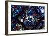 Combat Between Roland and King Marsile, Stained Glass, Chartres Cathedral, France, 1194-1260-null-Framed Photographic Print