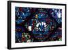 Combat Between Roland and King Marsile, Stained Glass, Chartres Cathedral, France, 1194-1260-null-Framed Photographic Print