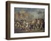 Combat Between Sabines and Romans (The Sabine Women), 1799-Jacques-Louis David-Framed Giclee Print